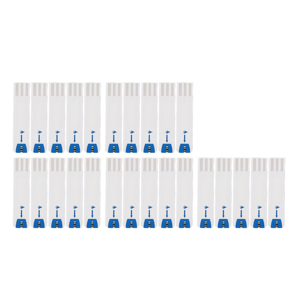 25pcs Blood Glucose Test Strips Home Use Accurate Diabetic Test Strips for Blood Sugar Monitor Self Glucose Testing