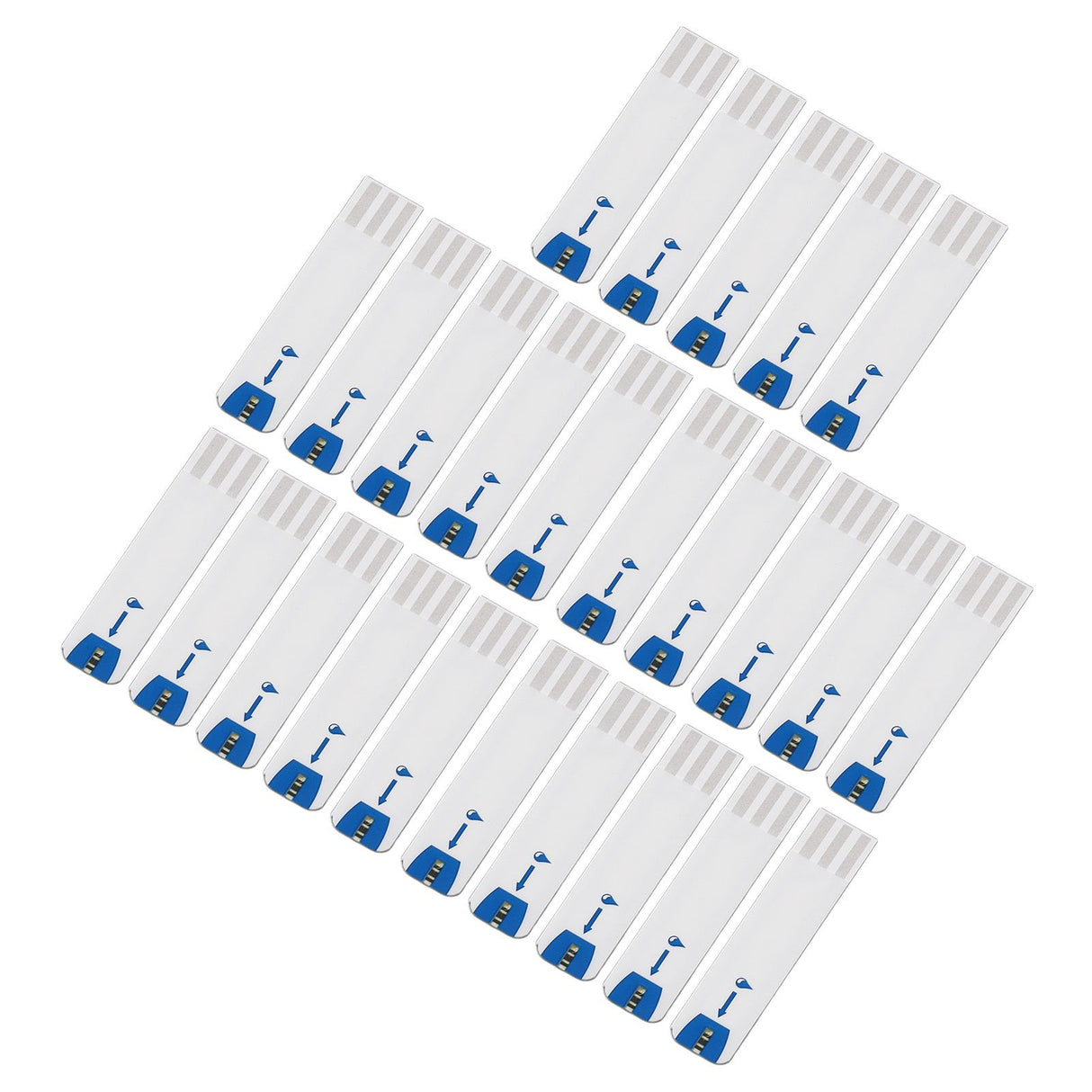 25pcs Blood Glucose Test Strips Home Use Accurate Diabetic Test Strips for Blood Sugar Monitor Self Glucose Testing