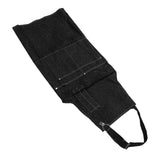 Canvas Apron Multipurpose Stylish Classic Loose Multi Pockets Wear Resistance Workshop Tool Apron for Work Home Black