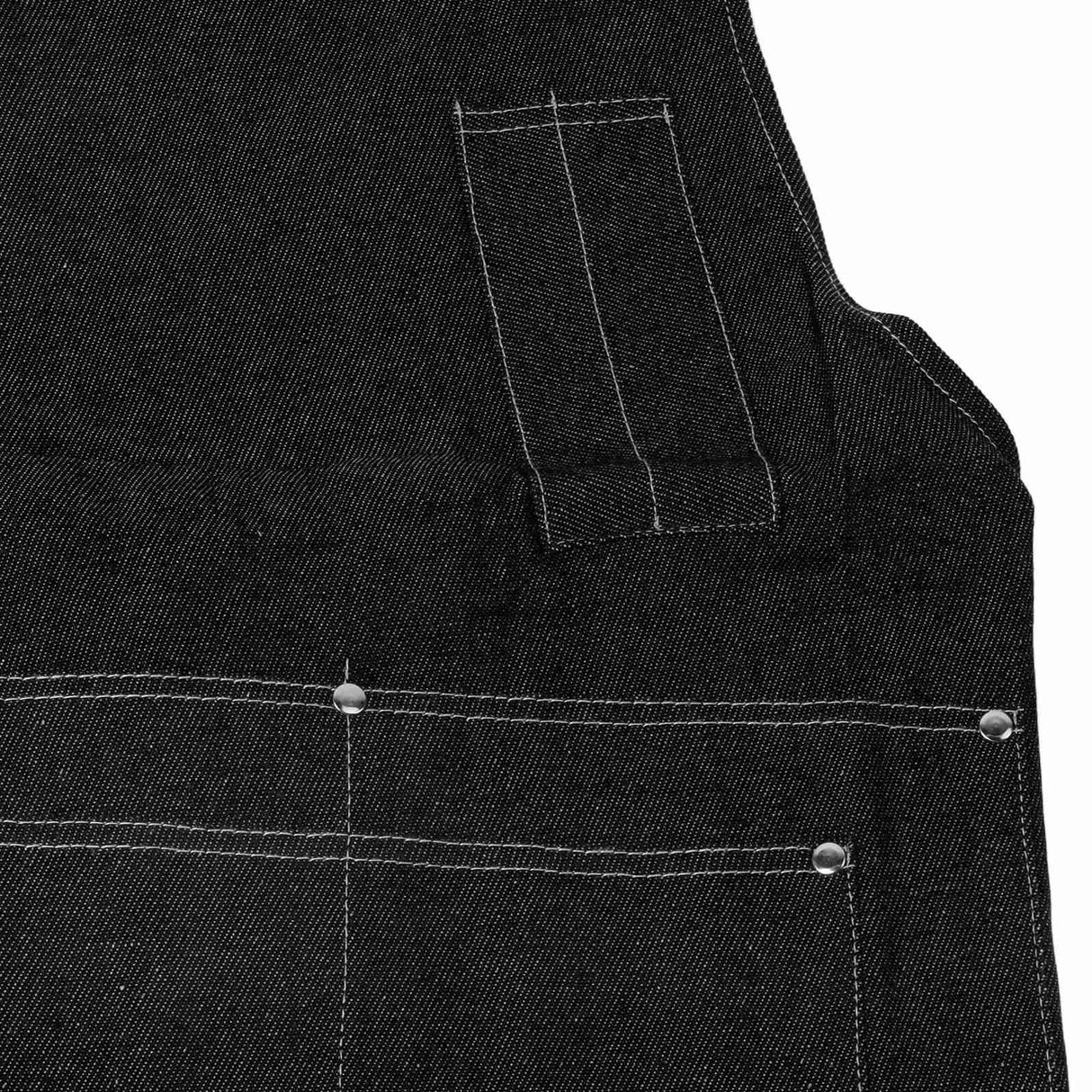 Canvas Apron Multipurpose Stylish Classic Loose Multi Pockets Wear Resistance Workshop Tool Apron for Work Home Black