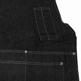 Canvas Apron Multipurpose Stylish Classic Loose Multi Pockets Wear Resistance Workshop Tool Apron for Work Home Black