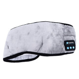 Bluetooth Sleep Eye Patch for Men Women Soft Wireless Sleeping Headphone Eye Cover for Airplane Travel Meditation Grey - Front View