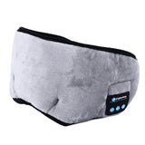 Bluetooth Sleep Eye Patch for Men Women Soft Wireless Sleeping Headphone Eye Cover for Airplane Travel Meditation Grey - Close-Up Angle