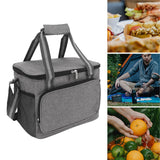 12L Insulated Bag Portable Insulated Food Delivery Bag Leakproof Thermal Bag for Camping Travel Picnic Party