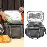 12L Insulated Bag Portable Insulated Food Delivery Bag Leakproof Thermal Bag for Camping Travel Picnic Party - Extra Image