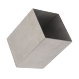 Pencil Cup 304 Stainless Steel Pencil Holder Thicken Durable Rectangular Pencil Cup for Office Dormitory School Desktop Silver