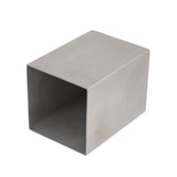 Pencil Cup 304 Stainless Steel Pencil Holder Thicken Durable Rectangular Pencil Cup for Office Dormitory School Desktop Silver