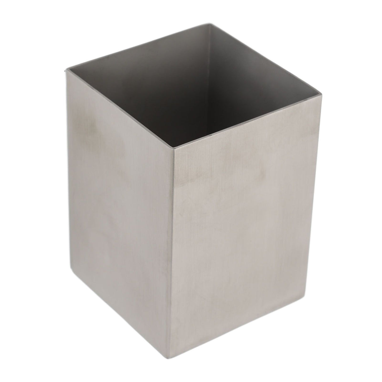 Pencil Cup 304 Stainless Steel Pencil Holder Thicken Durable Rectangular Pencil Cup for Office Dormitory School Desktop Silver
