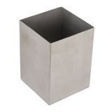 Pencil Cup 304 Stainless Steel Pencil Holder Thicken Durable Rectangular Pencil Cup for Office Dormitory School Desktop Silver - Extra Image