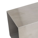 Pencil Cup 304 Stainless Steel Pencil Holder Thicken Durable Rectangular Pencil Cup for Office Dormitory School Desktop Silver