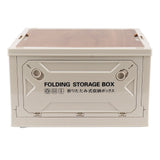 Collapsible Camping Storage Box Pulley Design Waterproof 5 Sides Opening Camping Folding Storage Bins for Car Outdoor White