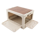 Collapsible Camping Storage Box Pulley Design Waterproof 5 Sides Opening Camping Folding Storage Bins for Car Outdoor White