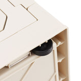 Collapsible Camping Storage Box Pulley Design Waterproof 5 Sides Opening Camping Folding Storage Bins for Car Outdoor White