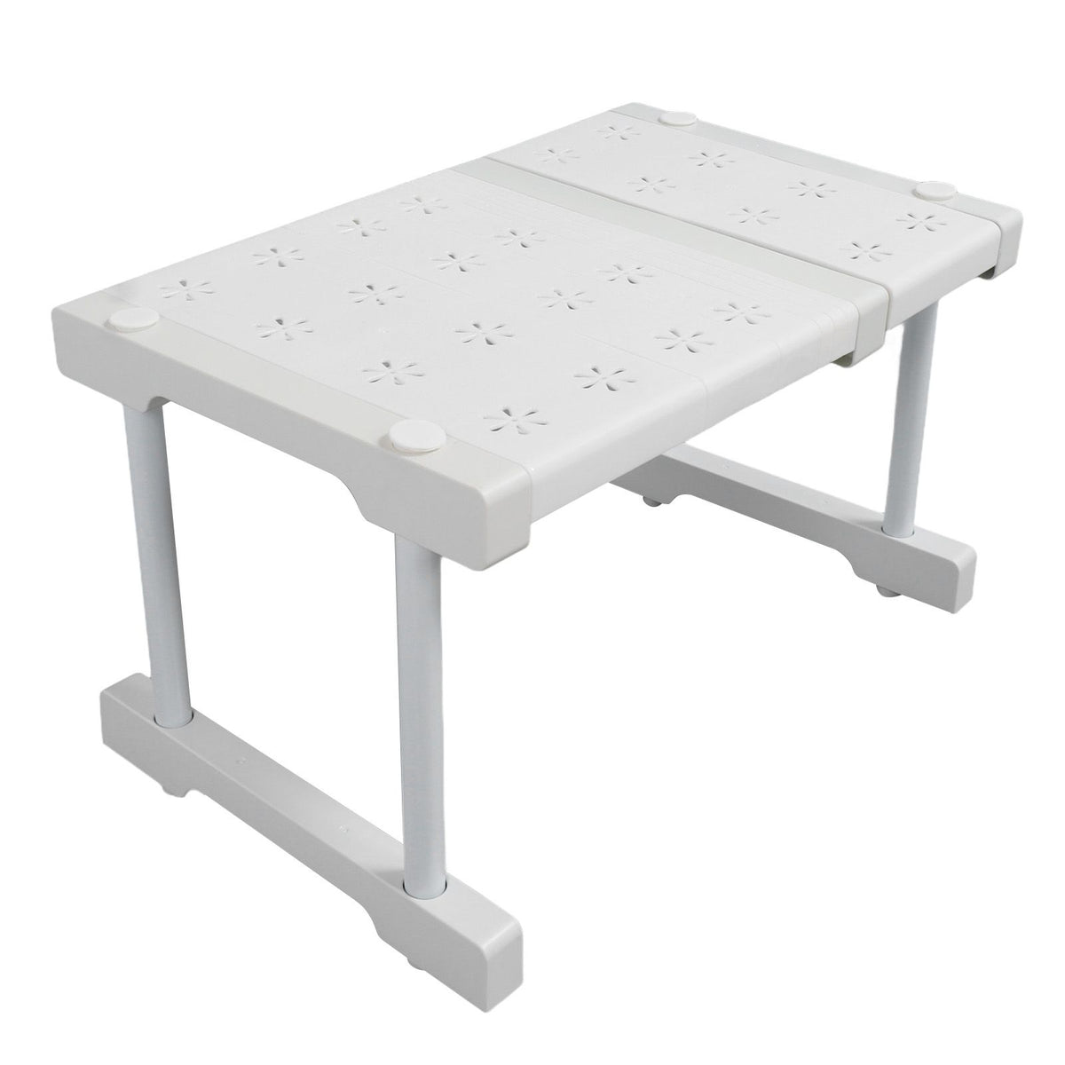 Expandable Closet Shelf Organizer Adjustable Space Saving Wardrobe Sink Tension Shelf 24cm Width 22cm Height Length 27 to 38cm/10.6 to 15.0in