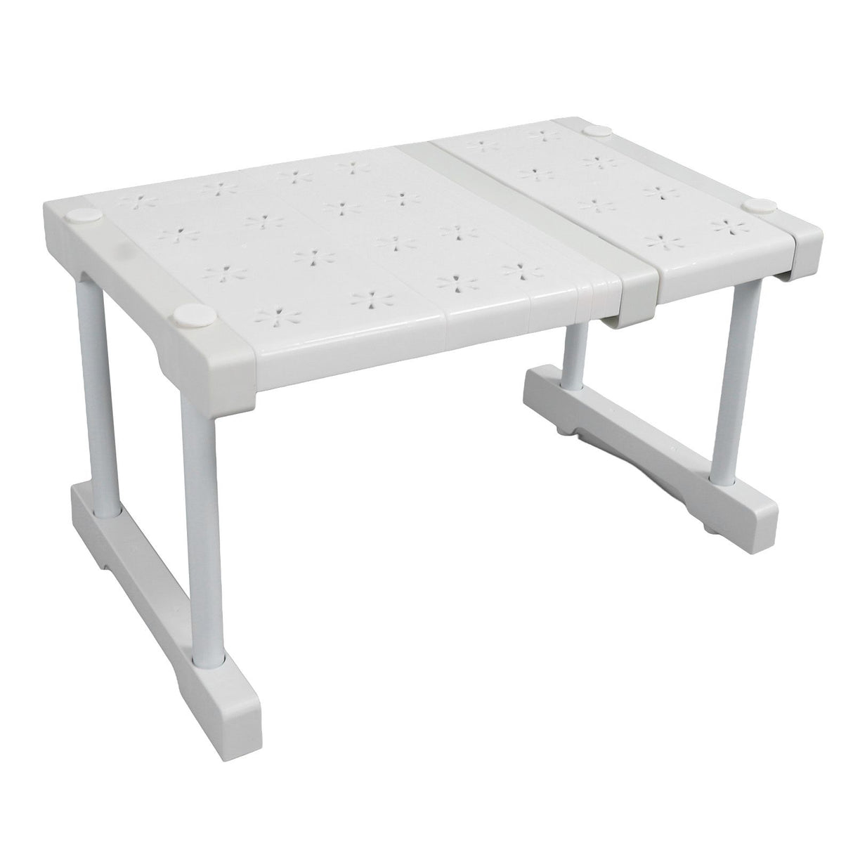 Expandable Closet Shelf Organizer Adjustable Space Saving Wardrobe Sink Tension Shelf 24cm Width 22cm Height Length 27 to 38cm/10.6 to 15.0in