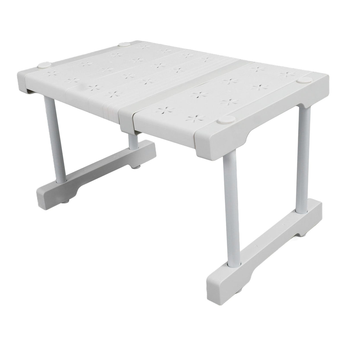 Expandable Closet Shelf Organizer Adjustable Space Saving Wardrobe Sink Tension Shelf 24cm Width 22cm Height Length 27 to 38cm/10.6 to 15.0in