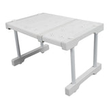 Expandable Closet Shelf Organizer Adjustable Space Saving Wardrobe Sink Tension Shelf 24cm Width 22cm Height Length 27 to 38cm/10.6 to 15.0in - Top-Down View