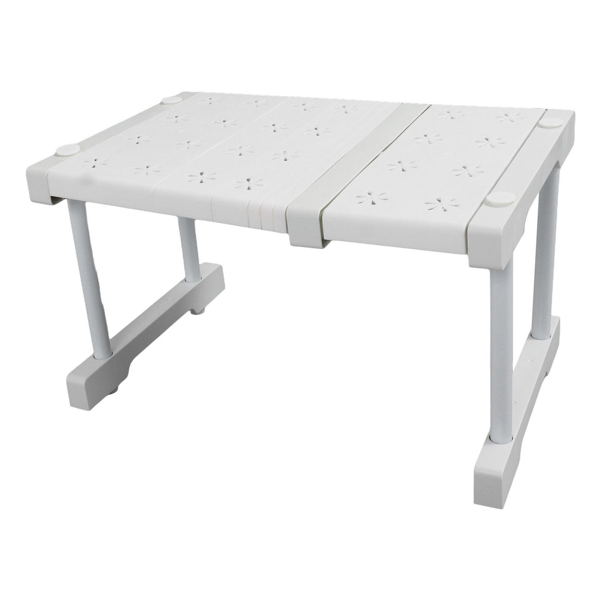 Expandable Closet Shelf Organizer Adjustable Space Saving Wardrobe Sink Tension Shelf 24cm Width 22cm Height Length 27 to 38cm/10.6 to 15.0in