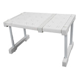 Expandable Closet Shelf Organizer Adjustable Space Saving Wardrobe Sink Tension Shelf 24cm Width 22cm Height Length 27 to 38cm/10.6 to 15.0in - 45-Degree Angle
