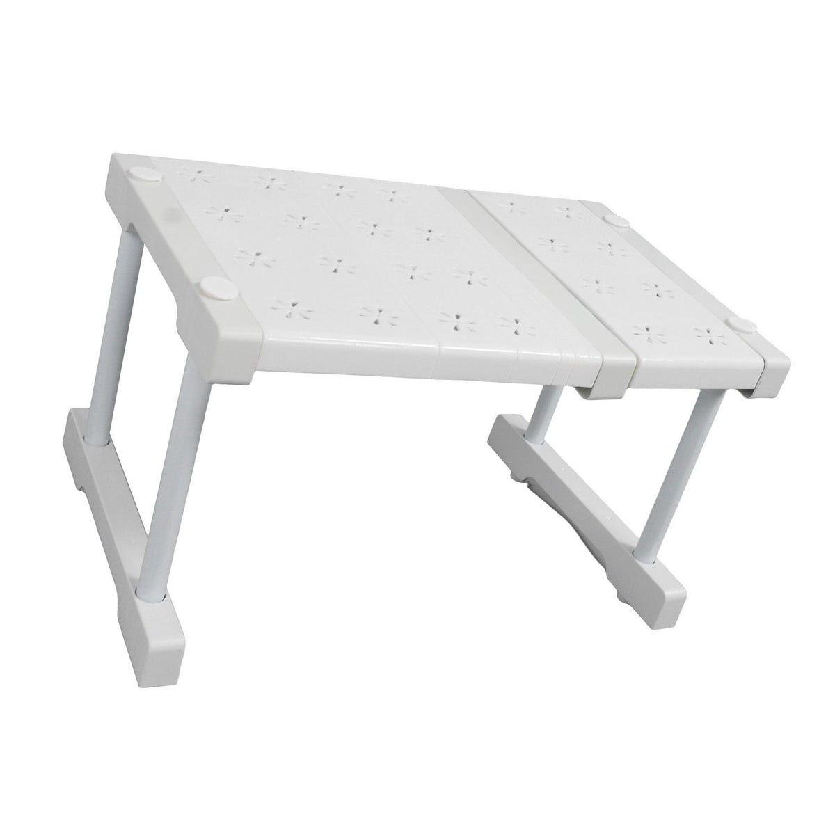 Expandable Closet Shelf Organizer Adjustable Space Saving Wardrobe Sink Tension Shelf 24cm Width 22cm Height Length 27 to 38cm/10.6 to 15.0in