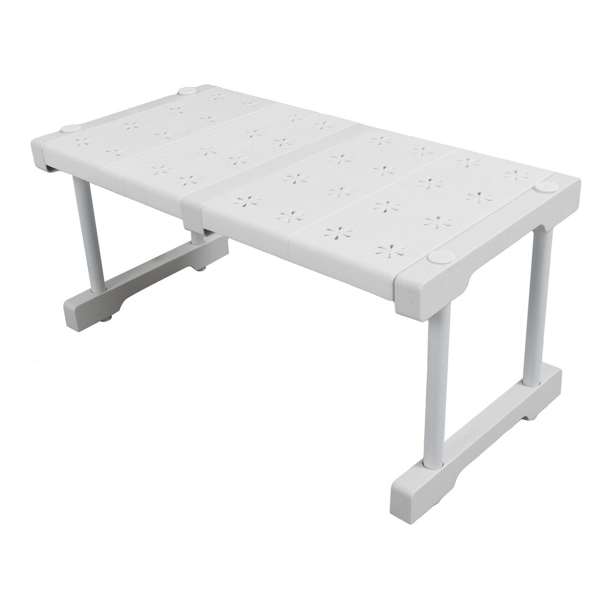 Expandable Closet Shelf Organizer Adjustable Space Saving Wardrobe Sink Tension Shelf 24cm Width 22cm Height Length 37 to 48cm/14.6 to 18.9in