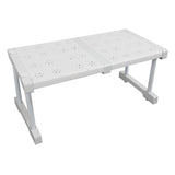 Expandable Closet Shelf Organizer Adjustable Space Saving Wardrobe Sink Tension Shelf 24cm Width 22cm Height Length 37 to 48cm/14.6 to 18.9in - Top-Down View
