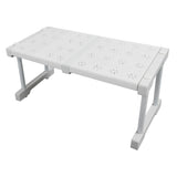 Expandable Closet Shelf Organizer Adjustable Space Saving Wardrobe Sink Tension Shelf 24cm Width 22cm Height Length 37 to 48cm/14.6 to 18.9in - 45-Degree Angle