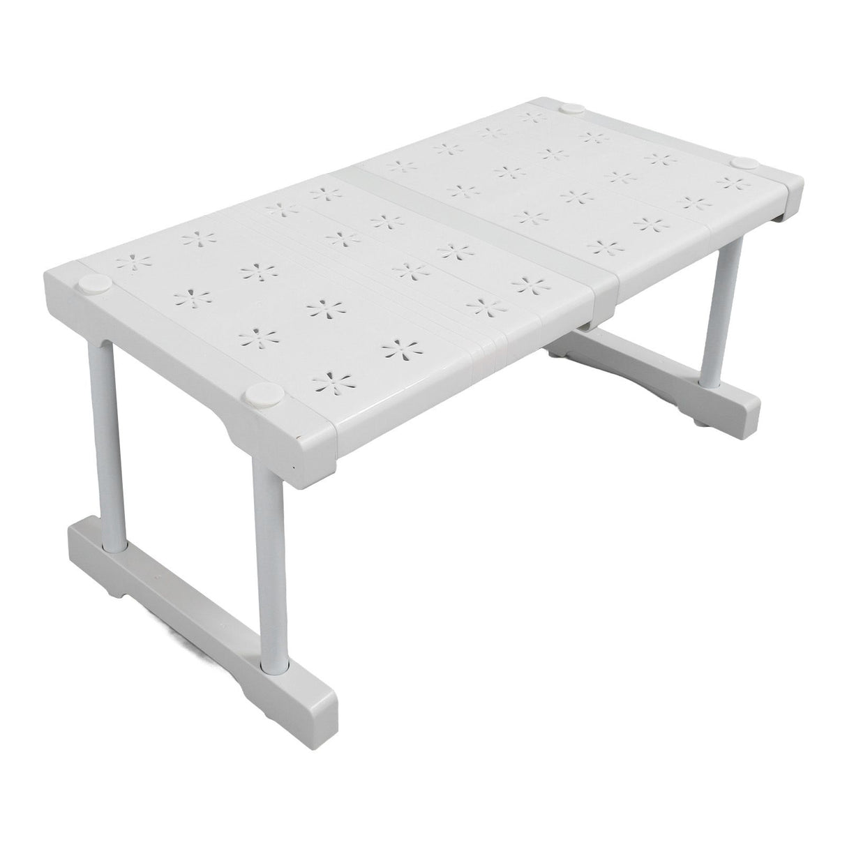 Expandable Closet Shelf Organizer Adjustable Space Saving Wardrobe Sink Tension Shelf 24cm Width 22cm Height Length 37 to 48cm/14.6 to 18.9in