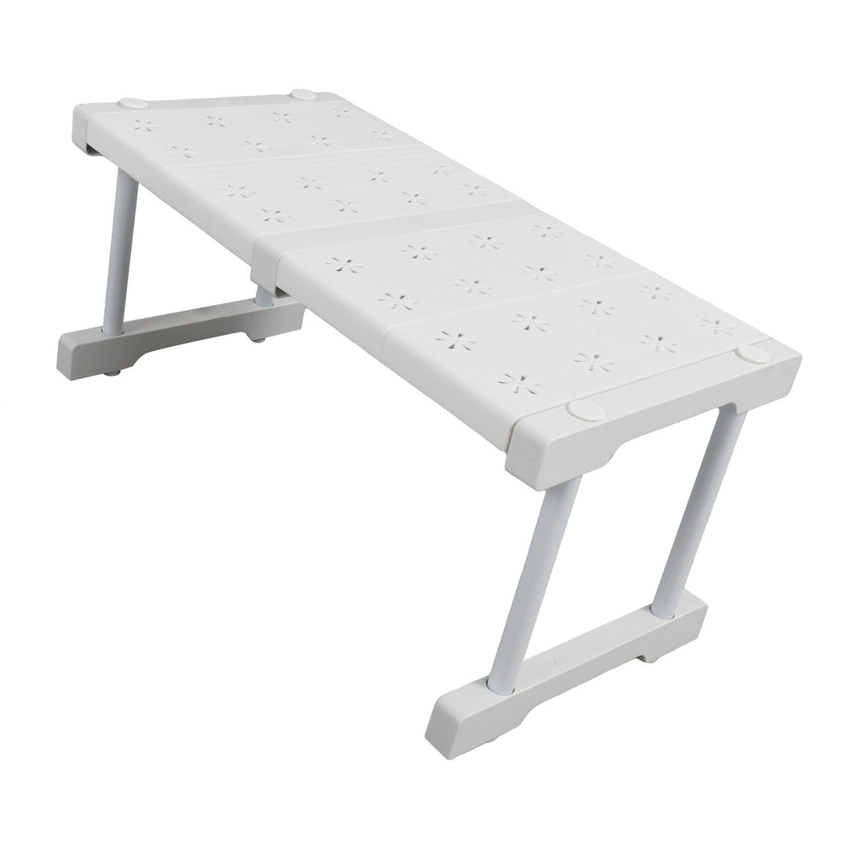 Expandable Closet Shelf Organizer Adjustable Space Saving Wardrobe Sink Tension Shelf 24cm Width 22cm Height Length 37 to 48cm/14.6 to 18.9in