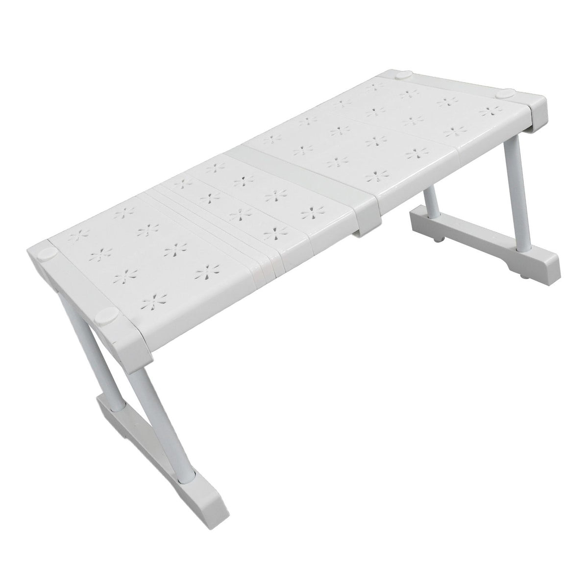 Expandable Closet Shelf Organizer Adjustable Space Saving Wardrobe Sink Tension Shelf 24cm Width 22cm Height Length 37 to 48cm/14.6 to 18.9in