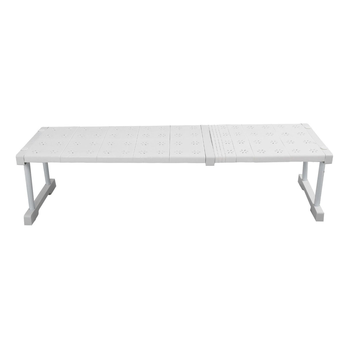Expandable Closet Shelf Organizer Adjustable Space Saving Wardrobe Sink Tension Shelf 24cm Width 22cm Height Length 67 to 88cm/26.4 to 34.6in