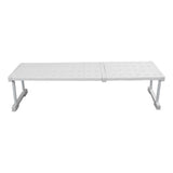 Expandable Closet Shelf Organizer Adjustable Space Saving Wardrobe Sink Tension Shelf 24cm Width 22cm Height Length 67 to 88cm/26.4 to 34.6in - Side View