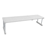 Expandable Closet Shelf Organizer Adjustable Space Saving Wardrobe Sink Tension Shelf 24cm Width 22cm Height Length 67 to 88cm/26.4 to 34.6in - Top-Down View