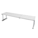 Expandable Closet Shelf Organizer Adjustable Space Saving Wardrobe Sink Tension Shelf 24cm Width 22cm Height Length 67 to 88cm/26.4 to 34.6in