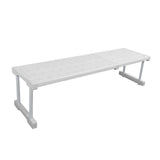 Expandable Closet Shelf Organizer Adjustable Space Saving Wardrobe Sink Tension Shelf 24cm Width 22cm Height Length 67 to 88cm/26.4 to 34.6in - Rear View