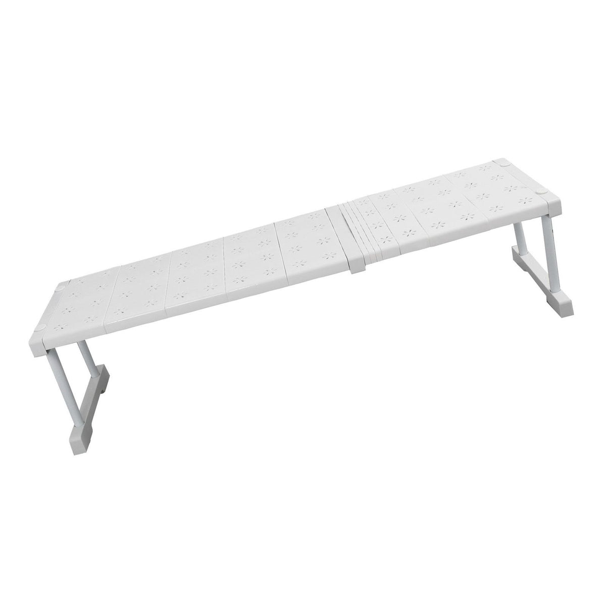 Expandable Closet Shelf Organizer Adjustable Space Saving Wardrobe Sink Tension Shelf 24cm Width 22cm Height Length 67 to 88cm/26.4 to 34.6in
