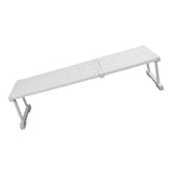 Expandable Closet Shelf Organizer Adjustable Space Saving Wardrobe Sink Tension Shelf 24cm Width 22cm Height Length 67 to 88cm/26.4 to 34.6in