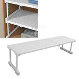 Expandable Closet Shelf Organizer Adjustable Space Saving Wardrobe Sink Tension Shelf 24cm Width 22cm Height Length 67 to 88cm/26.4 to 34.6in