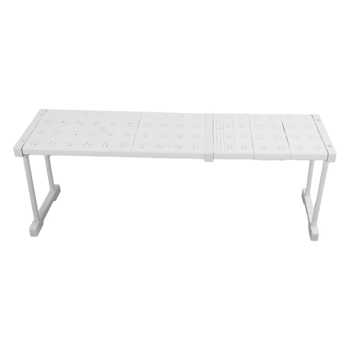 Expandable Shelf Stackable 121lb Load Bearing Divider Storage Rack for Closet Cabinet Cupboard Length 67‑88cm / 26.4‑34.6in