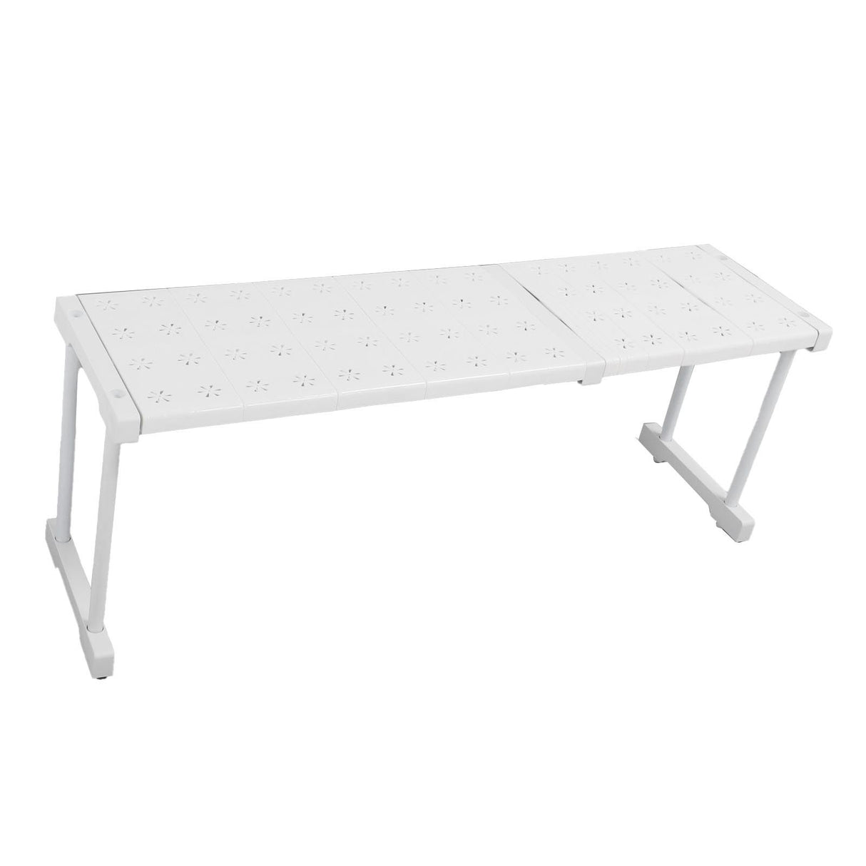 Expandable Shelf Stackable 121lb Load Bearing Divider Storage Rack for Closet Cabinet Cupboard Length 67‑88cm / 26.4‑34.6in