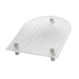 Clear Vanity Tray Transparent Acrylic Simple Modern Style Widely Used Coffee Table Tray for Family Office Cafe Bar U Shape 26x20x3.5cm - Front View