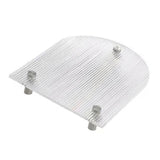 Clear Vanity Tray Transparent Acrylic Simple Modern Style Widely Used Coffee Table Tray for Family Office Cafe Bar U Shape 26x20x3.5cm - Side View
