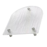 Clear Vanity Tray Transparent Acrylic Simple Modern Style Widely Used Coffee Table Tray for Family Office Cafe Bar U Shape 26x20x3.5cm - Top-Down View