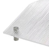 Clear Vanity Tray Transparent Acrylic Simple Modern Style Widely Used Coffee Table Tray for Family Office Cafe Bar U Shape 26x20x3.5cm - Close-Up Angle