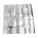 Attic Fan Seal Cover PE and Aluminum Efficient Insulation Film Dustproof Attic Vent Insulation Cover for Home 129x129cm/50.79x50.79in - Side View