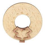 Wooden Music Circle Wheel Educational Rugged Adjustable Durable Circle of Fifths Wheel for Musician