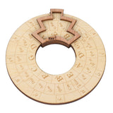 Wooden Music Circle Wheel Educational Rugged Adjustable Durable Circle of Fifths Wheel for Musician - Close-Up Angle