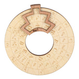Wooden Music Circle Wheel Educational Rugged Adjustable Durable Circle of Fifths Wheel for Musician