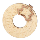 Wooden Music Circle Wheel Educational Rugged Adjustable Durable Circle of Fifths Wheel for Musician - Extra Image
