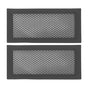 2Pcs Baby Proof Vent Cover Child Proof Safe Soft Silicone for Home Floor Catch Debris Hair Insect Black
